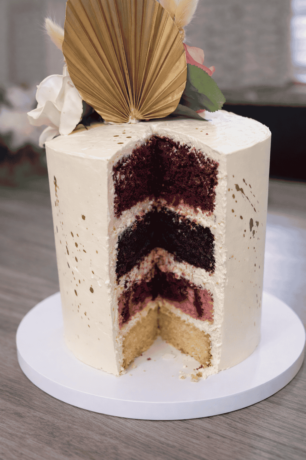 A styled dessert table